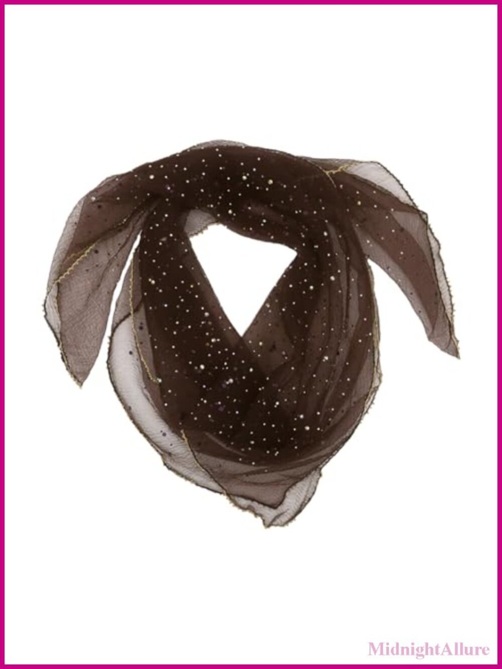Sequin Head Scarf Large Sparkle Square Hair Wrap Party Costume Women